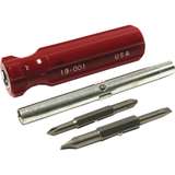 Screwdriver, 6-in-1, Double-Ended Phillps, Slotted Bits, Nutdriver Shaft redirect to product page